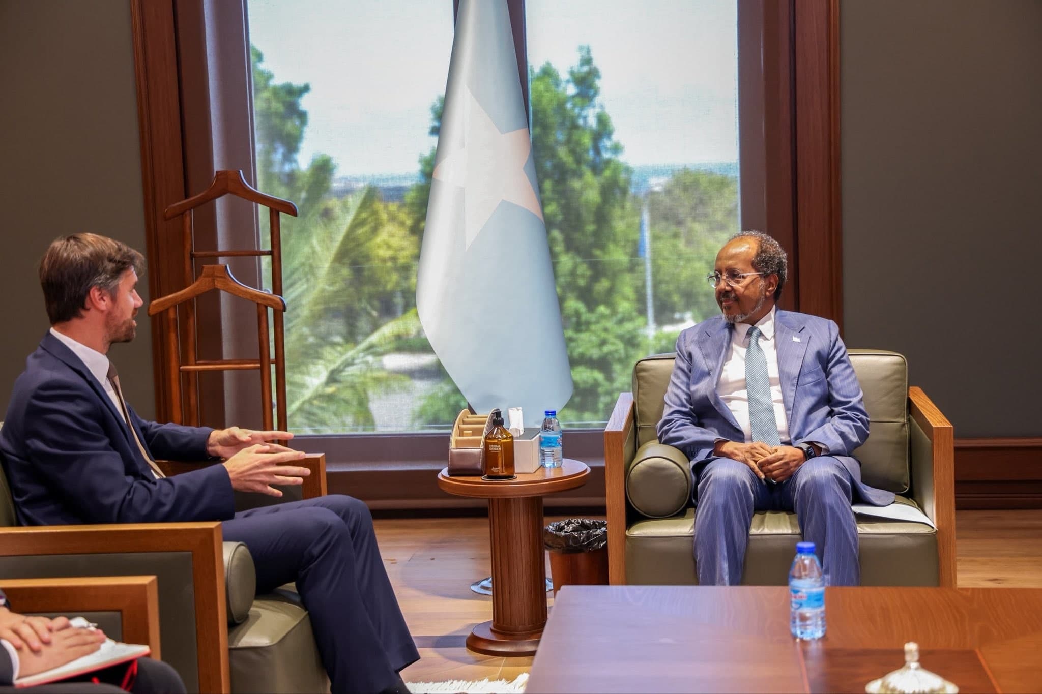 Somalia's president meets British ambassador to discuss security and political situation
