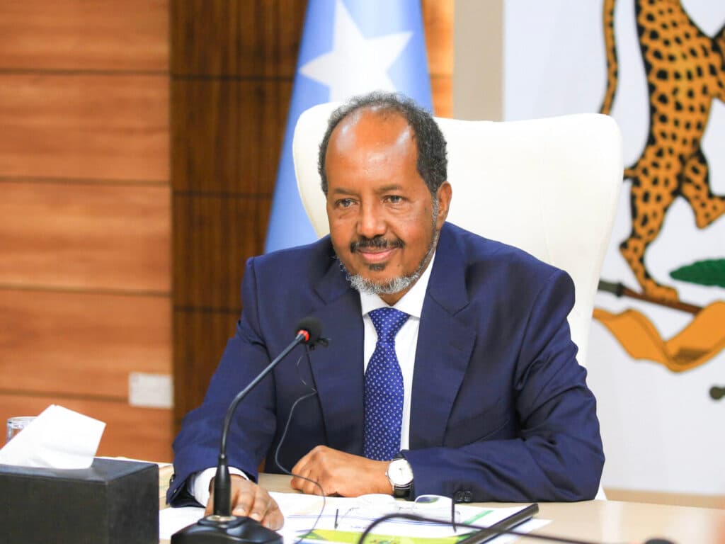 Somalia’s President Hassan Sheikh Congratulates Newly Elected Galmudug Leader
